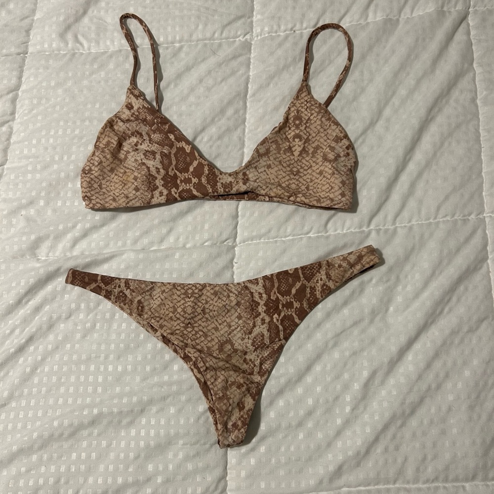 Pink snake Mai Swim Bikini